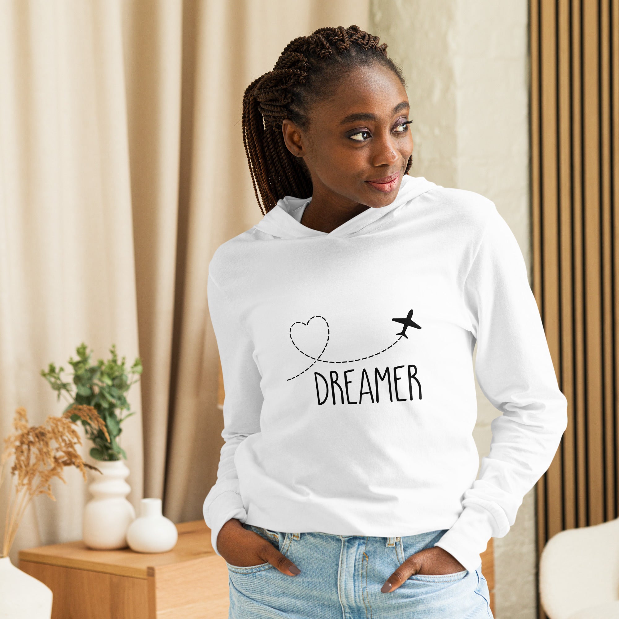 Dreamer Hooded Long Sleeve Tee | Available in 3 Colors